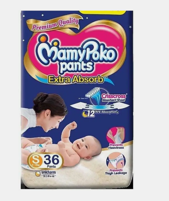 MamyPoko Extra Absorb S36 - S (36 Pieces)