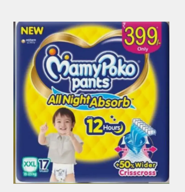MamyPoko Pants All Night Absorb - XXL (17 Pieces) Ask ChatGPT - XXL (17 Pieces)